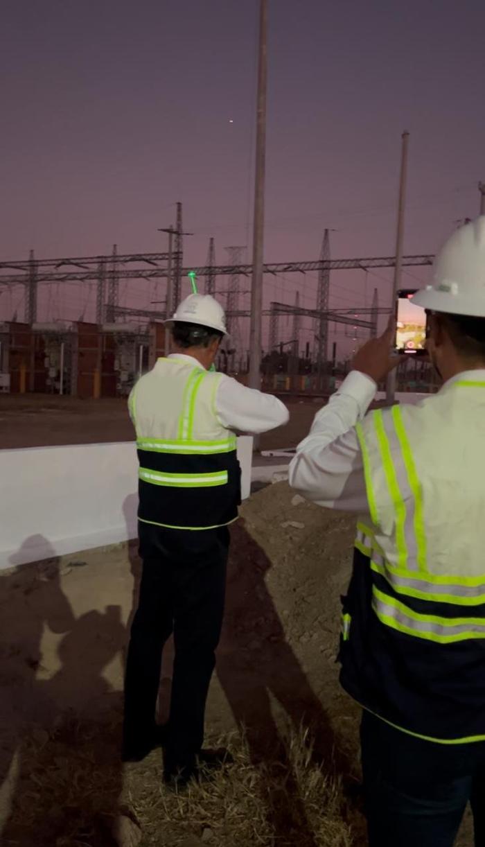 Demostración del láser AVIX en una subestación eléctrica